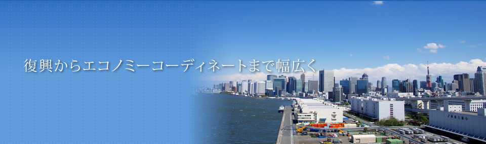 復興からエコノミーコーディネートまで幅広く